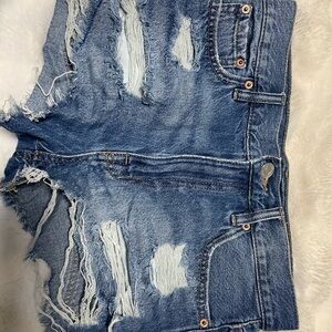 COPY - Distressed Denim Shorts